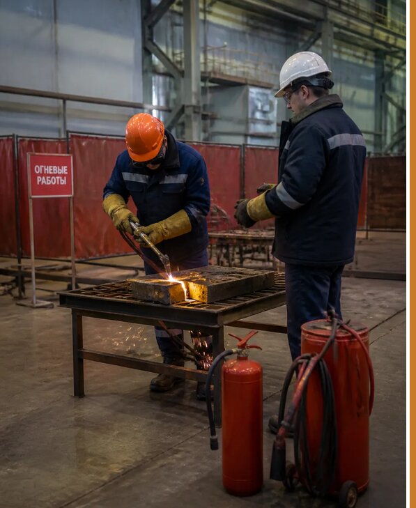 Обучение безопасным огневым работам по охране труда в Ельце