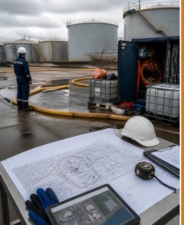 Разработка плана ликвидации разливов нефти в Ельце